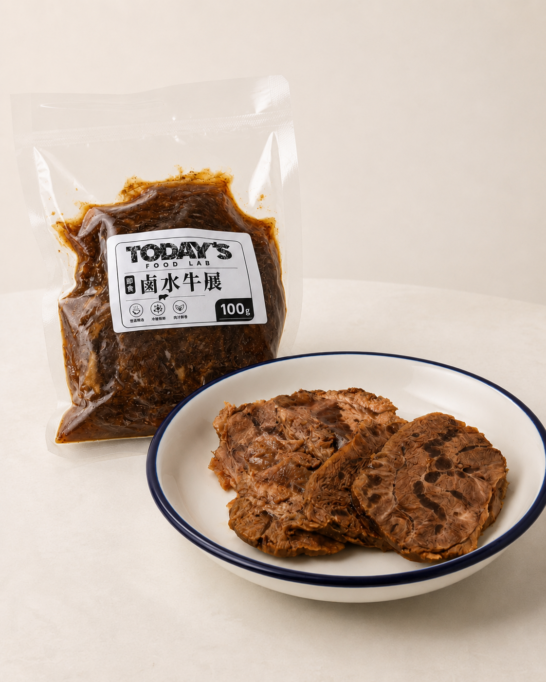 即食鹵水牛展 100g｜高蛋白低碳水｜開袋即食冷盤